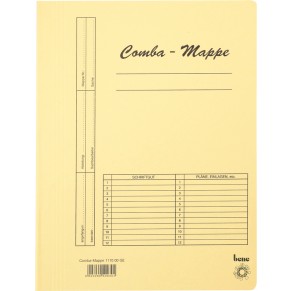 BENE Comba-Mappe 111000 A4 Karton gelb