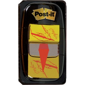 POST-IT® Index Symbole/680-31 50 Haftstreifen im Spender 25,4 x 43,2 mm gelb