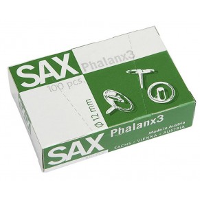 SAX Reißnägel Phalanx 3 100 Stück 12 mm silber