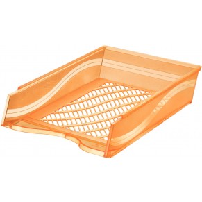 BENE Briefkorb 60100 A4/C4 orange transparent