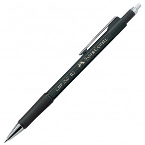 FABER-CASTELL Druckbleistift Grip 1345 B 0,5 mm schwarz