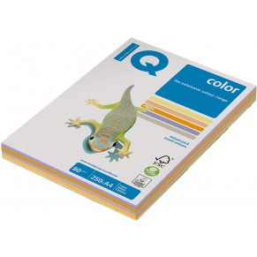 IQ Color Kopierpapier DIN A4 5x 50 Blatt 80 g/m² Mix trendig-bunt farbig sortiert