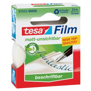 TESA Klebefilm 57312 19 mm x 33 m matt-transparent