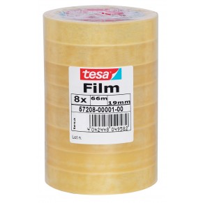 TESA Klebefilm standard 57208 8 Rollen 19 mm x 66 m gelb-transparent