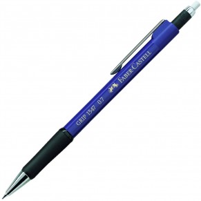 FABER-CASTELL Druckbleistift 1347 Grip B 0,7 mm blau