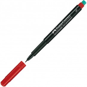 FABER-CASTELL Folienstift 1523 Multimark 0,4 mm permanent rot