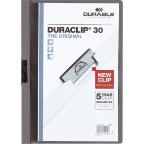 DURABLE Klemm-Mappe 2200 Duraclip A4 für 30 Blatt anthrazit