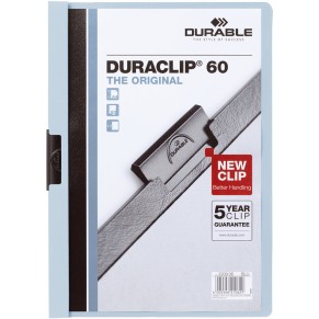 DURABLE Klemmmappe für 60 Blatt "Duraclip" A4 blau