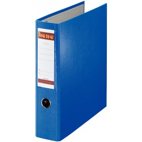 BENE Postscheckordner 292900 7,5 cm PP mit 2 Hebelmechaniken blau