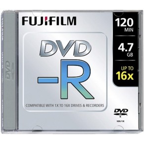 FUJIFILM Jewel Case DVD-R 1 Stück 4.7GB 120 Minuten 