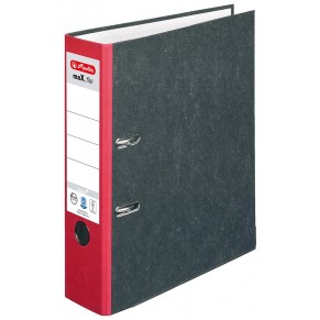 HERLITZ Ordner maX.file nature A4 7,5 cm rot