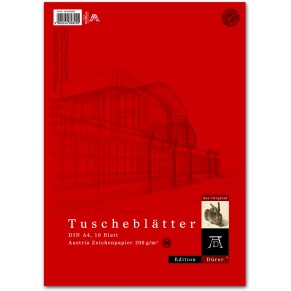 DÜRER Tuscheblatt 10 Blatt A4 200 g/m²