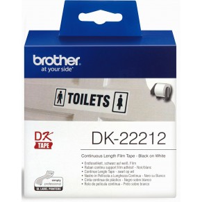 BROTHER Etikettenrolle DK-22212 62 mm x 15,24 m weiß