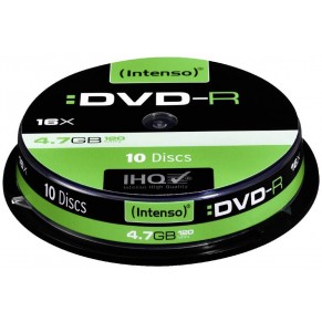 INTENSO DVD-R Rohling 4,7 GB 10 Stück grün