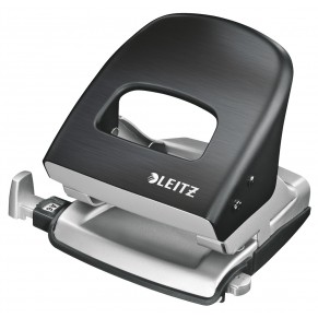 LEITZ Bürolocher New NeXXt Style 5006 30 Blatt Metall satin schwarz