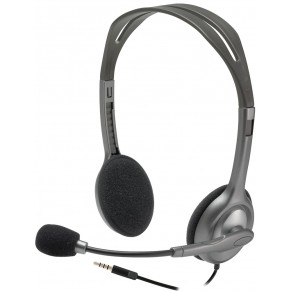 LOGITECH Headset H111 Stereo grau