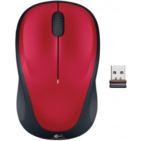 LOGITECH Maus M235 kabellos rot