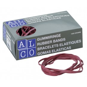 ALCO Gummibänder 100 x 5 mm 1 kg rot