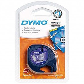 DYMO Letra-Band 12 mm x 4 m Plastik transparent