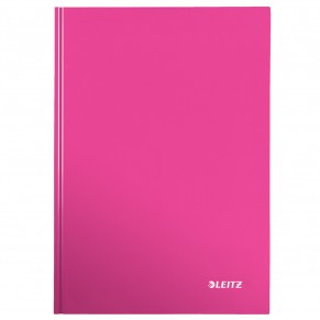 LEITZ Notizbuch WOW A4 80 Blatt kariert pink