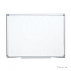OPTIMA Weißwandtafel inkl. Stiftablage 90 x 120 cm magnetisch weiß
