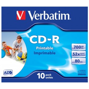 VERBATIM CD-Rohlinge 700 MB 10 Stück