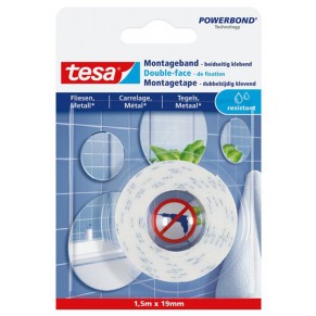 TESA Montageband 77744 19 mm x 1,5 m weiß