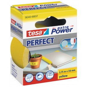 TESA Gewebeband 56343 Extra Power Perfect 38 mm x 2,75 m gelb