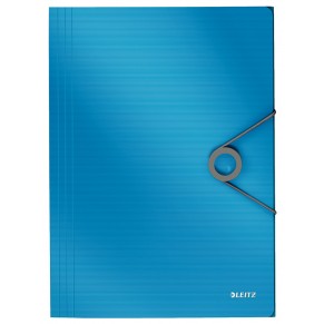 LEITZ Flügelmappe 4563 Solid A4 mit Gummizug blau