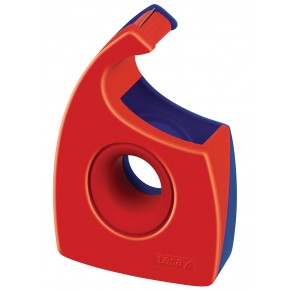 TESA Handabroller 57444 für Klebebänder bis 19 mm x 33 m rot/blau