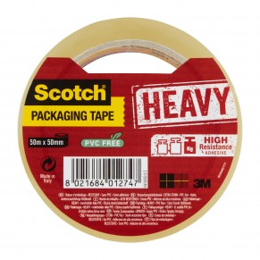 SCOTCH Verpackungsklebeband Heavy 1 Rolle 50mm x 50m transparent