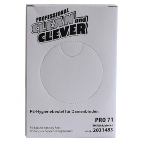 CLEAN & CLEVER Hygienebeutel PRO71 30 Stück weiß