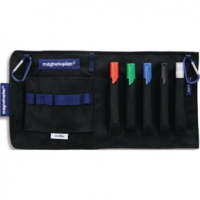 MAGNETOPLAN Moderationstasche Action Wallet 11121 inkl. 6-teiligem Zubehör schwarz