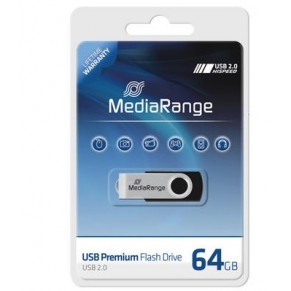 MEDIARANGE USB-Stick 2.0 64 GB schwarz