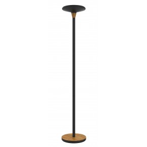 UNILUX Deckenfluter BALY BAMBOO LED 180 cm schwarz/bambus