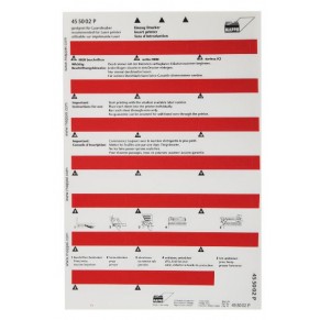 MAPPEI Selbstklebeprintreiter 455002P 100 Stück 55 x 10 mm rot