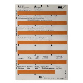 MAPPEI Selbstklebeprintreiter 455012P 100 Stück 55 x 10 mm hellorange