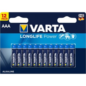 VARTA Batterie Longlife Power 12 Stück Typ AAA im Blister