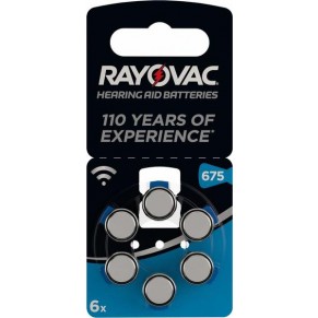 RAYOVAC Batterie 675 6 Stück im Blister für Hörgeräte