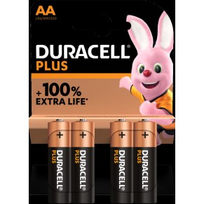 DURACELL PLUS Batterie 4 Stück AA 1500/LR6