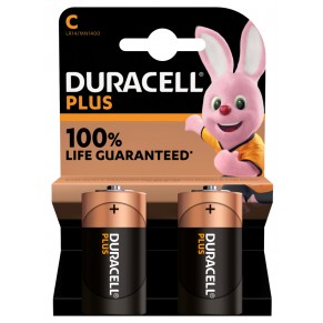 DURACELL PLUS Batterie 2 Stück C 1400/LR14