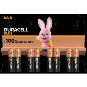 DURACELL PLUS Batterie 8 Stück AA 1500/LR6