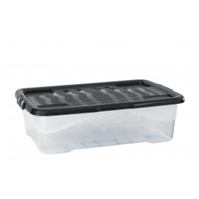 CEP Aufbewahrungsbox Curve 30 l mit Deckel transparent