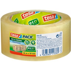 TESA Paketband tesapack® Bio & Strong 1 Rolle 50 mm x 66 m transparent