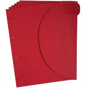 TARIFOLD Smartfolder DIN A4 mit Klettverschluss Karton 250 g/m² rot