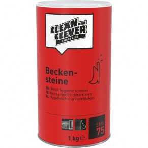 CLEAN & CLEVER Beckensteine SMA75 1 kg ca. 32 Stück mit Frischeduft