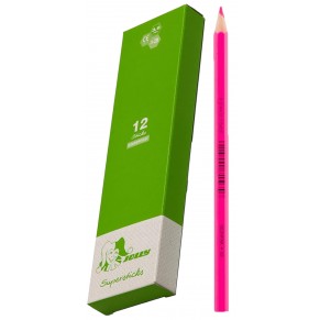 JOLLY Buntstifte 3000 Supersticks Classic 12 Stück neonrosa