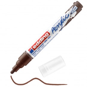 EDDING Acrylmarker 5100 mit Rundspitze 2-3 mm (M) permanent schokoladenbraun