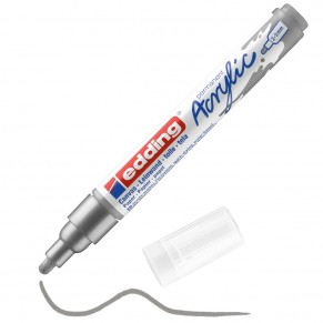 EDDING Acrylmarker 5100 mit Rundspitze 2-3 mm (M) permanent silber