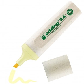 EDDING Textmarker EcoLine 24 mit Keilspitze 2-5mm pastellgelb